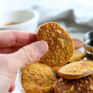 2 ingredient sweet potato pancakes
