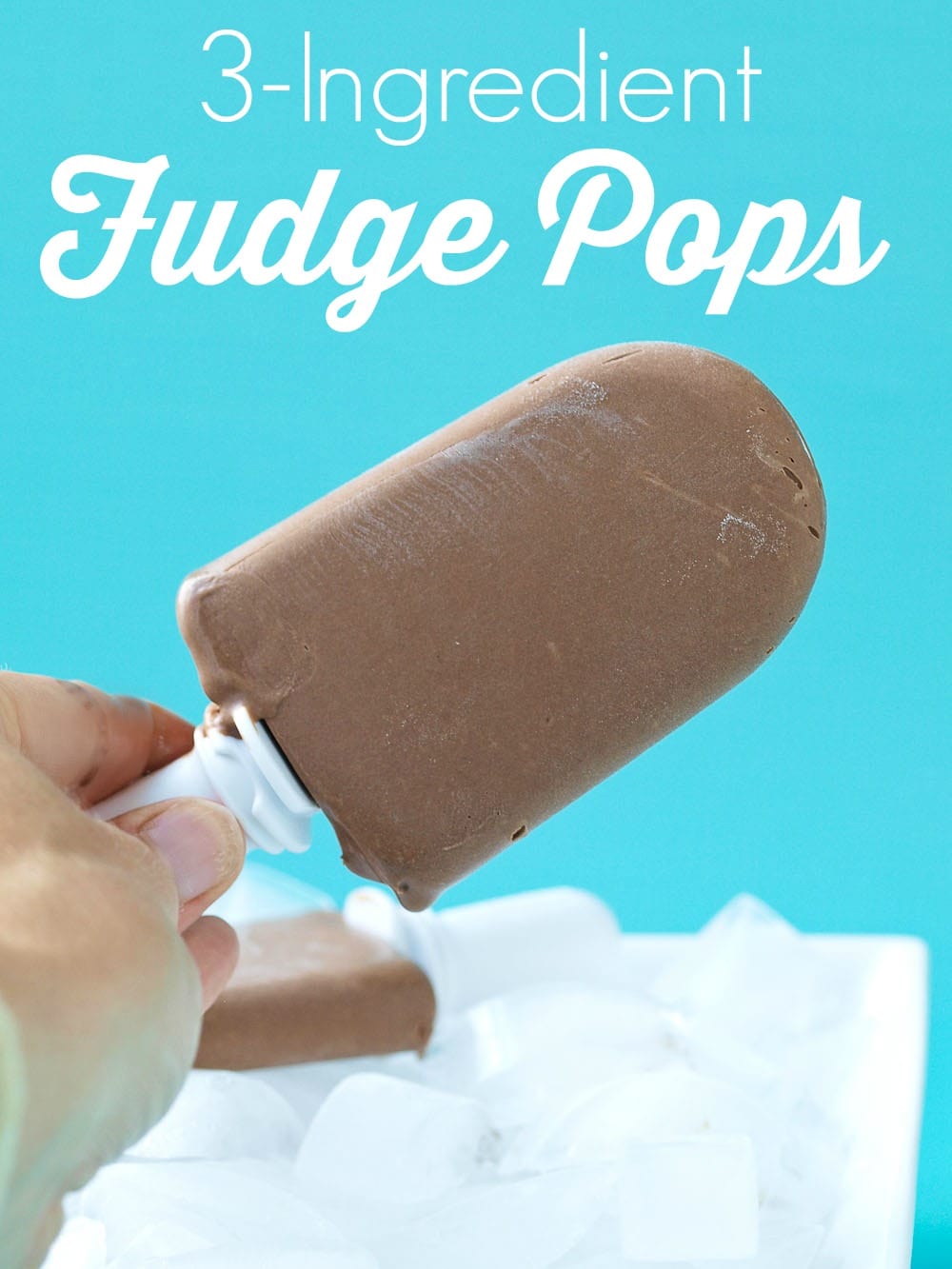 3-ingredient Fudge Pops recipe. This is a dairy-free, super easy fudge popsicle recipe. These are even BETTER than the fudge pops I remember eating in my childhood.