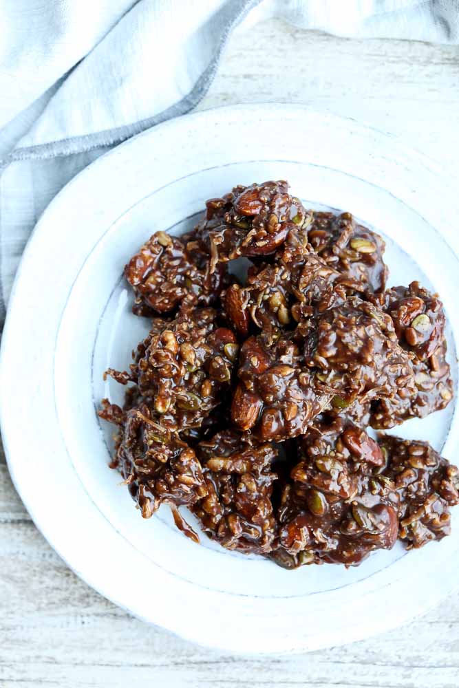 Recipe for Healthy No Bake Trail Mix Cookies