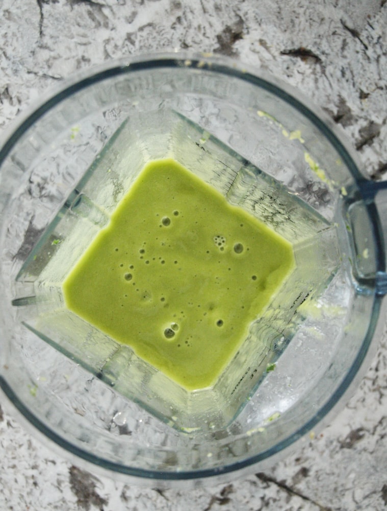 Tropical Green Power Smoothie. Takes like a tropical drink---you can't taste the greens! Vegan, low calorie