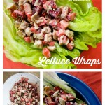 Chicken strawberry salad lettuce wraps || Happy Healthy Mama