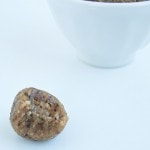 4 ingredient tahini maple energy balls. Vegan. Nut-free.