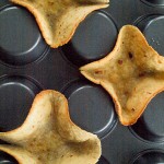 Make homemade taco bowls using a muffin tin upside down!