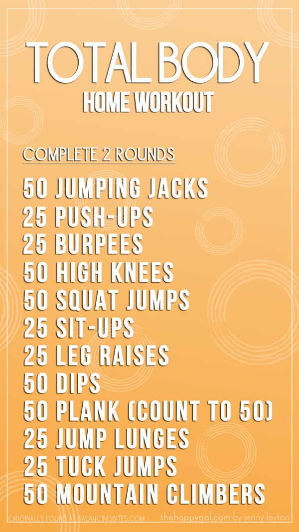 Killer home workout routine