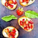 Strawberry Bruschetta from Happy Healthy