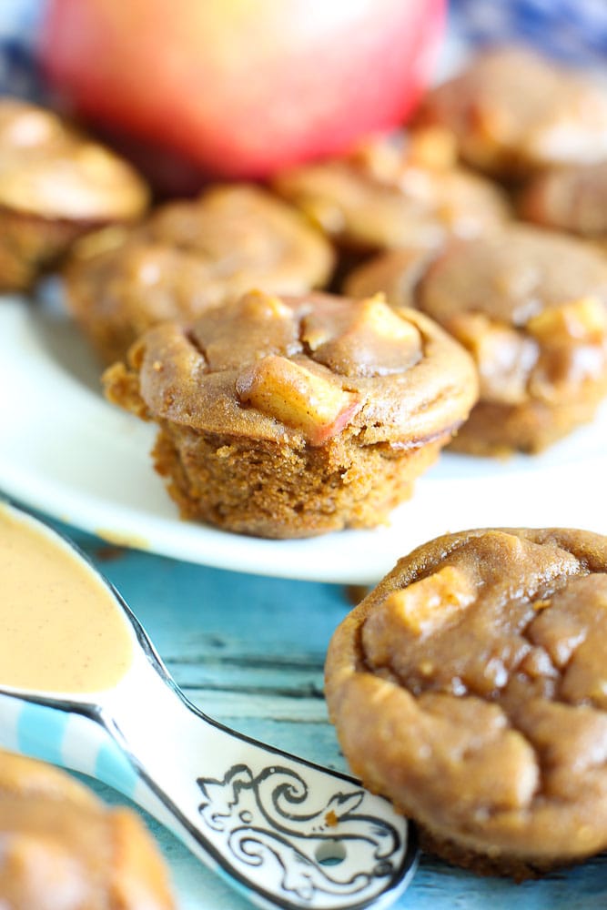 Apple Peanut Butter Blender Muffin Recipe healthy gluten-free breakfast