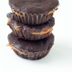 Make your own Healthy Chocolate Peanut Butter Cups at home. Only 4 ingredients--no refined sugar!