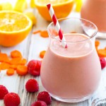Brighten your morning with this Sunset Smoothie! A great way to add lots of fruits and even a vegetable to your day.