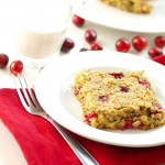 Gluten Free Almond Oat Cranberry Bars. These quick, easy, and healthy bars are great for breakfast or an after school snack! Add chocolate chips to bring them to a dessert level!