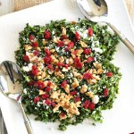 Chopped Kale Salad with Cranberries, Feta, and Walnuts. Yum! Kale never tasted so good. This is the BEST kale salad I've ever made. Quick, easy, and healthy. This would make a perfect holiday side dish!