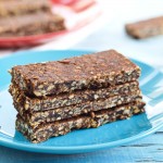 These homemade Chocolate Oatmeal Granola Bars taste a little like a no-bake cookie, but they are super healthy! They make a great after school snack and this is an easy snack recipe!
