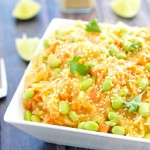 Sesame-Ginger Spaghetti Squash Bowl--this is a low-carb, vegan recipe that is flavorful and really easy to make!