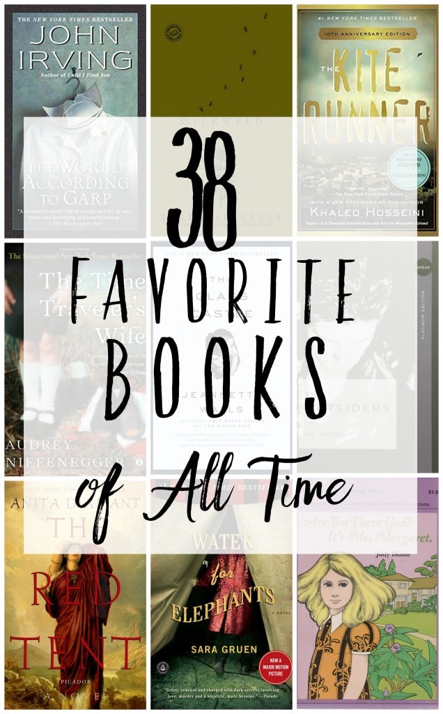 38 Favorite Books of all Time. A list every woman should check out!