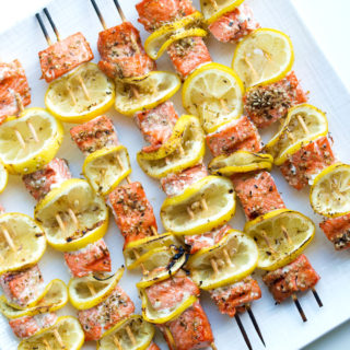 Easy Salmon Kabobs Recipe.