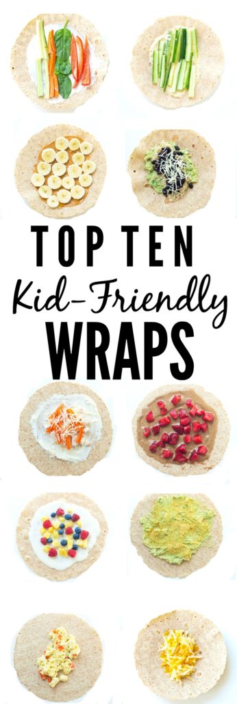 Healthy and kid-friendly wraps. All the recipes and inspiration you need to make healthy lunches for your kids with these healthy wrap ideas. 
