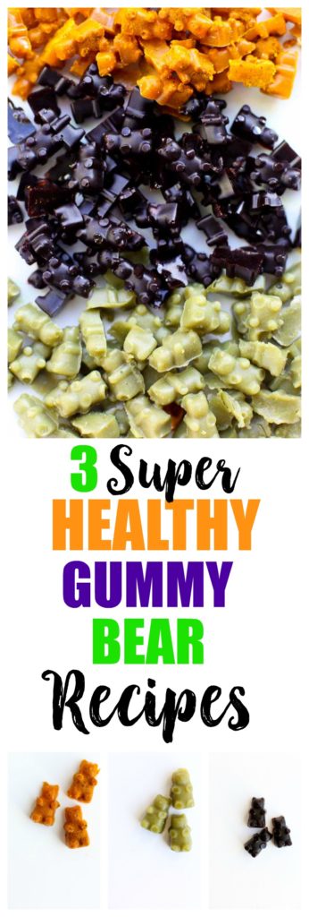 3 healthy homemade gummy bear recipes. These gummies are made with grass-fed gelatin and are great health boosters!