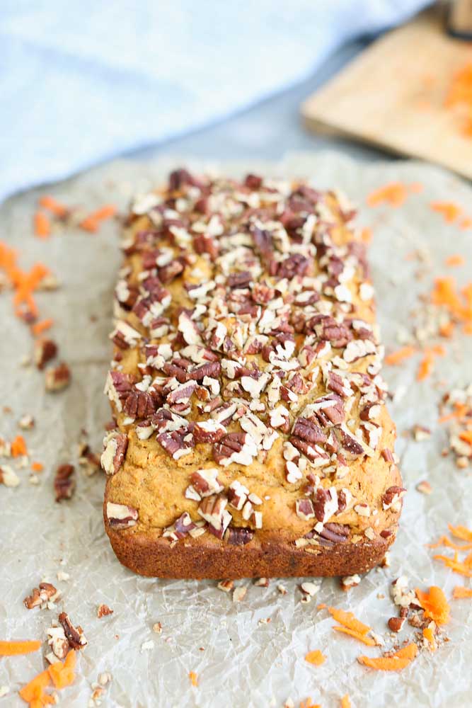 Carrot Honey Quick Bread Recipe Top Picture
