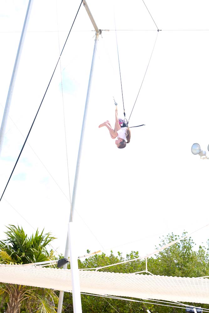 Meghan conquers the trapeze Club Med Cancun