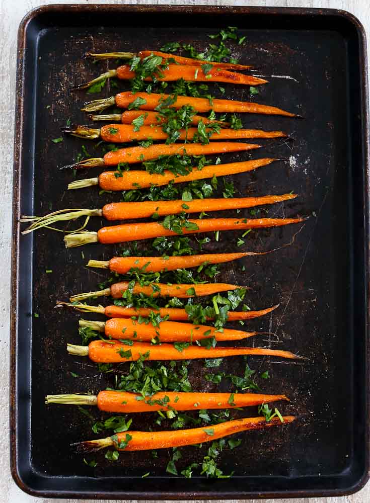 Honey Mustard Roasted Carrots