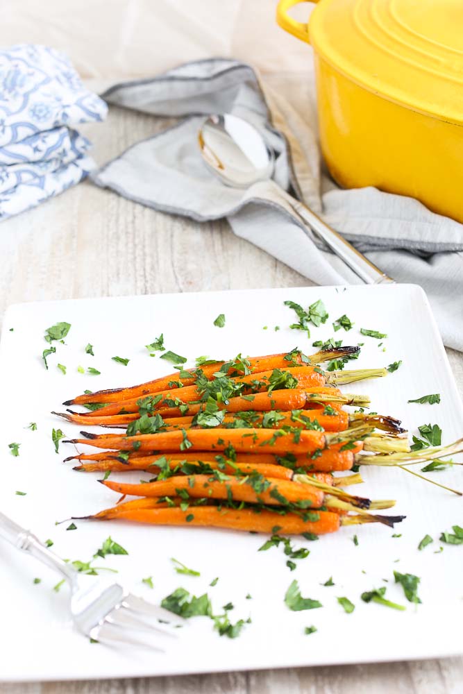 Honey Mustard Roasted Carrots