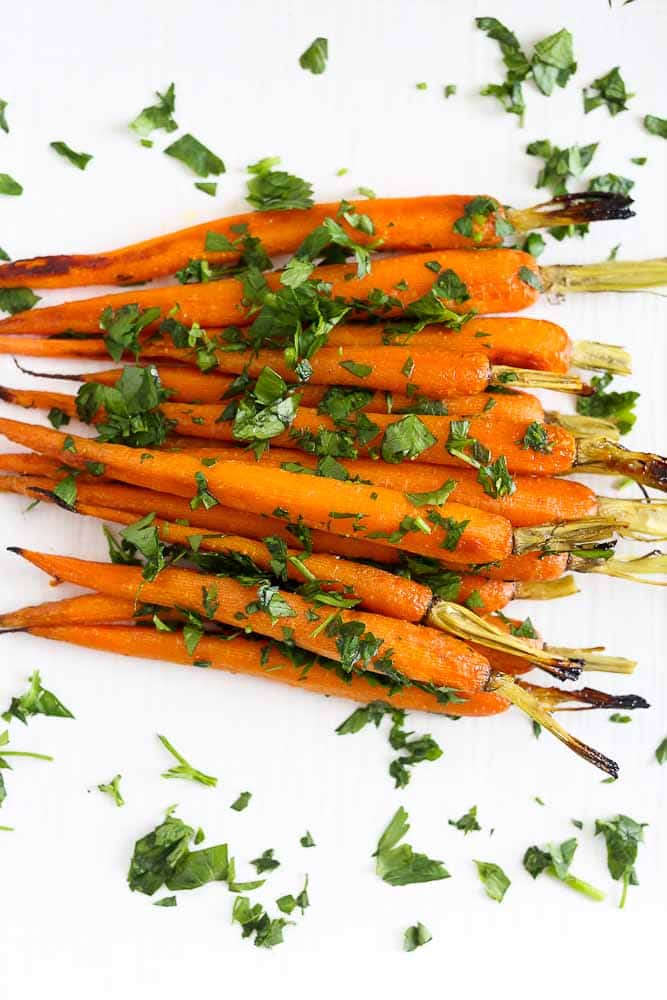 Honey Mustard Roasted Carrots