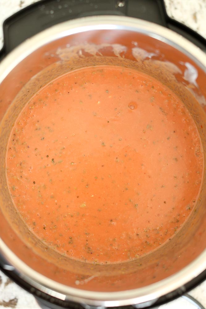 Before Shot Instant Pot Lentils