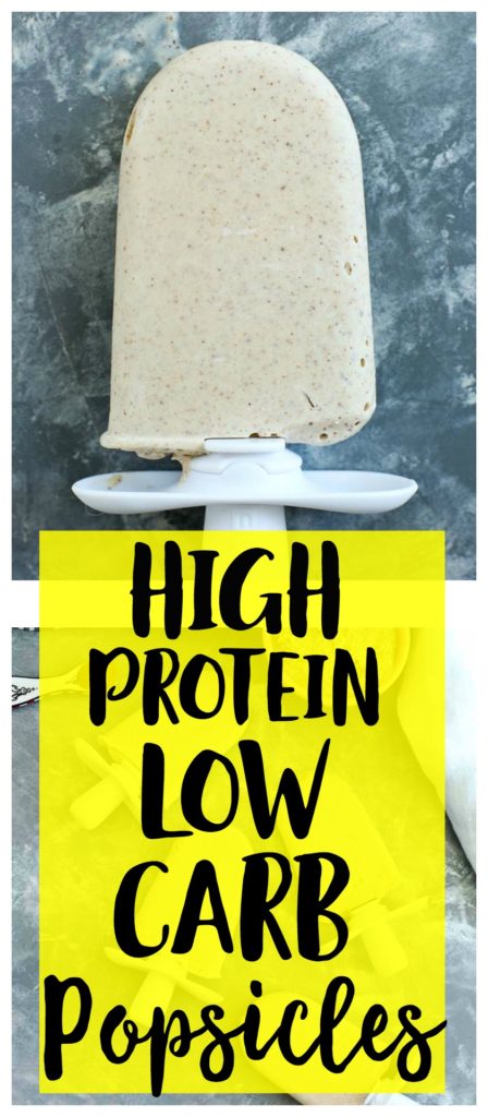 High protein low carb dairy free healthy popsicle recipe!