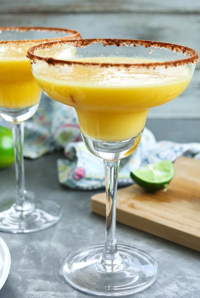 Mango Margarita Recipe with spicy rim