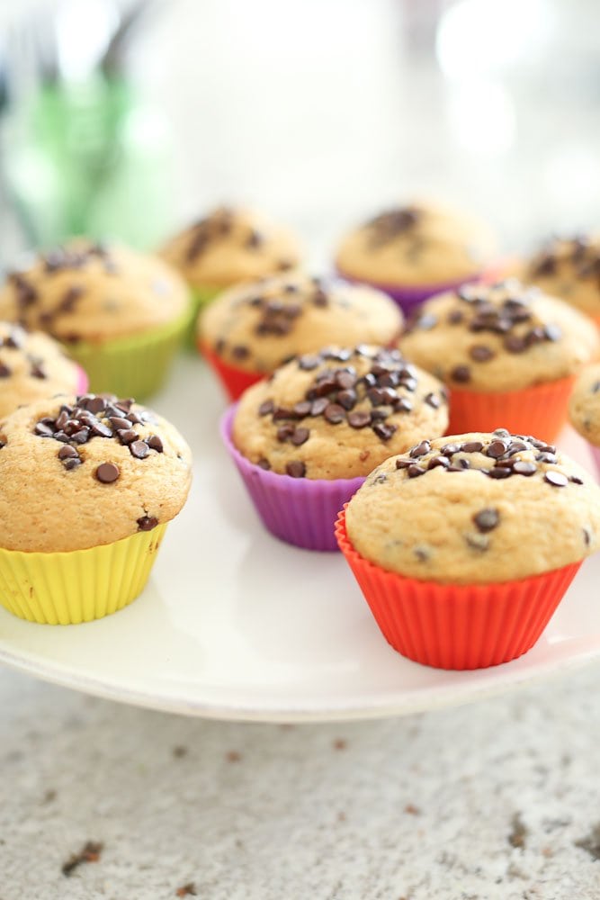 first communion food orange chocolate chip muffins