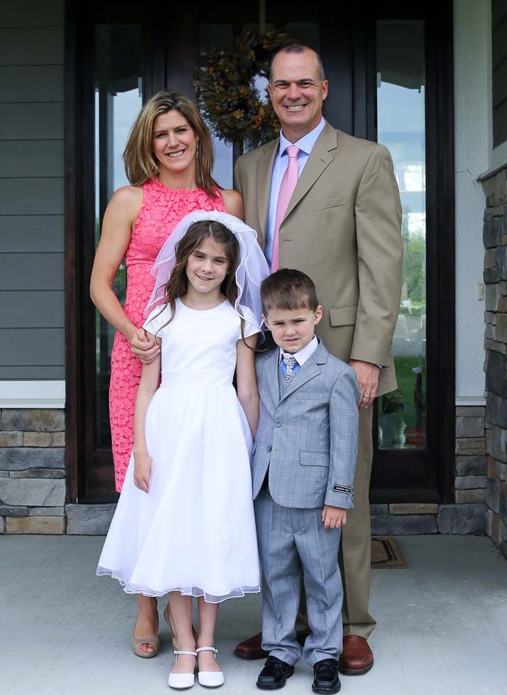 family picture First Communion picture