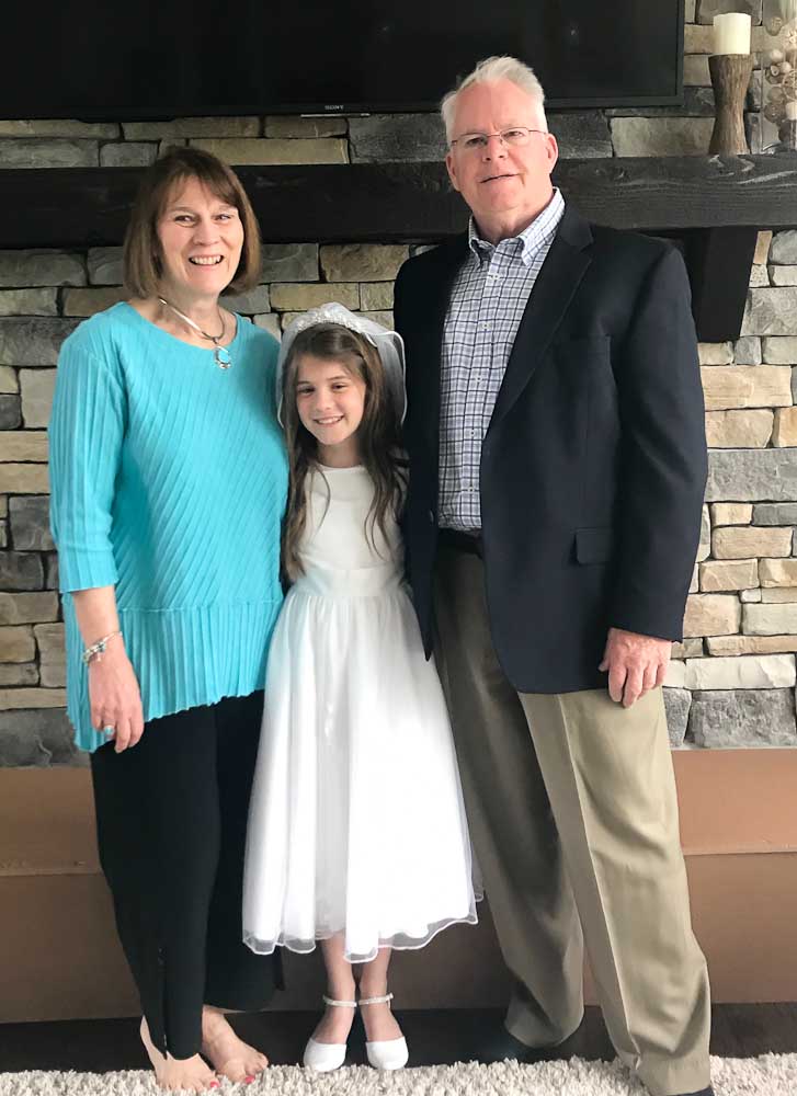 with Nana and Poppy