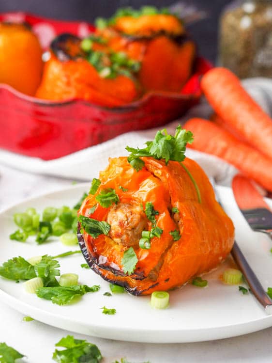 Bell Pepper Recipes: Chicken Stuffed Peppers