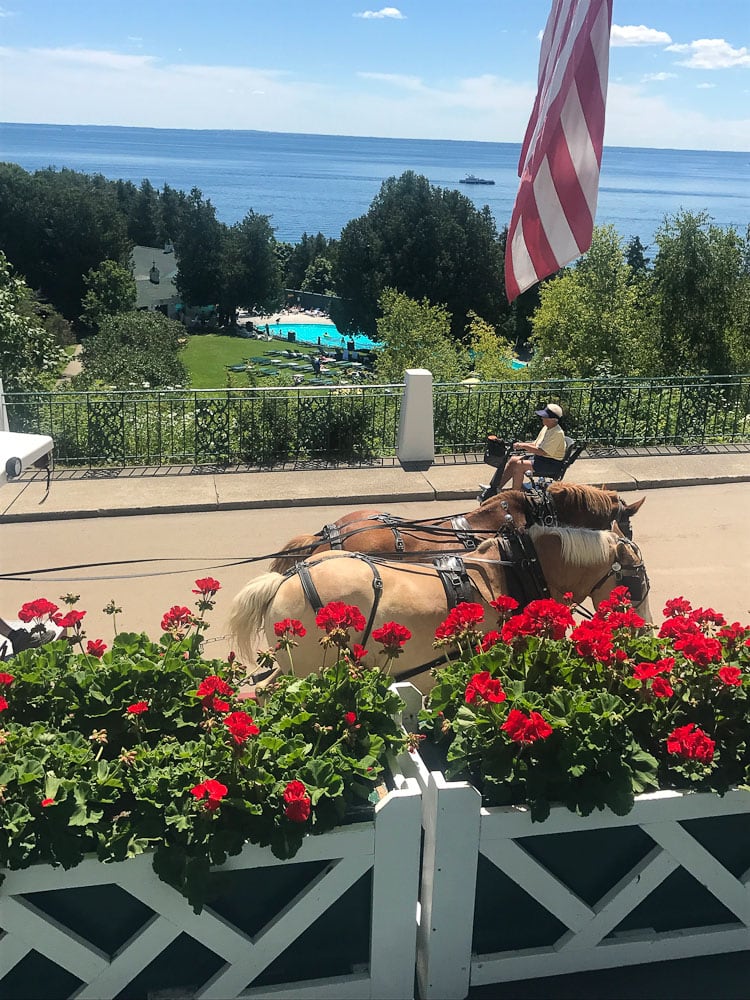 Northern Michigan Vacation--Grand Hotel porch view