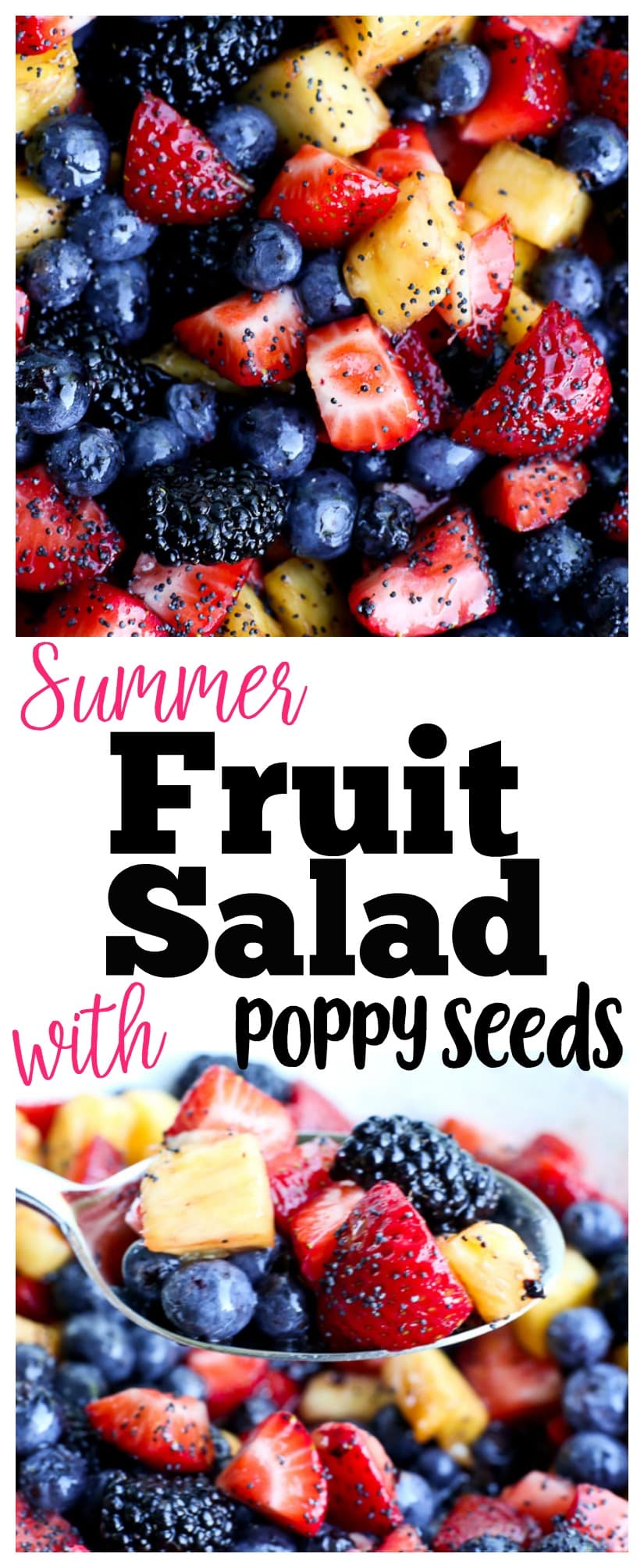 summer fruit salad recipe | poppy seeds | honey lime dressing | gluten-free | healthy recipe | pot-luck recipe
