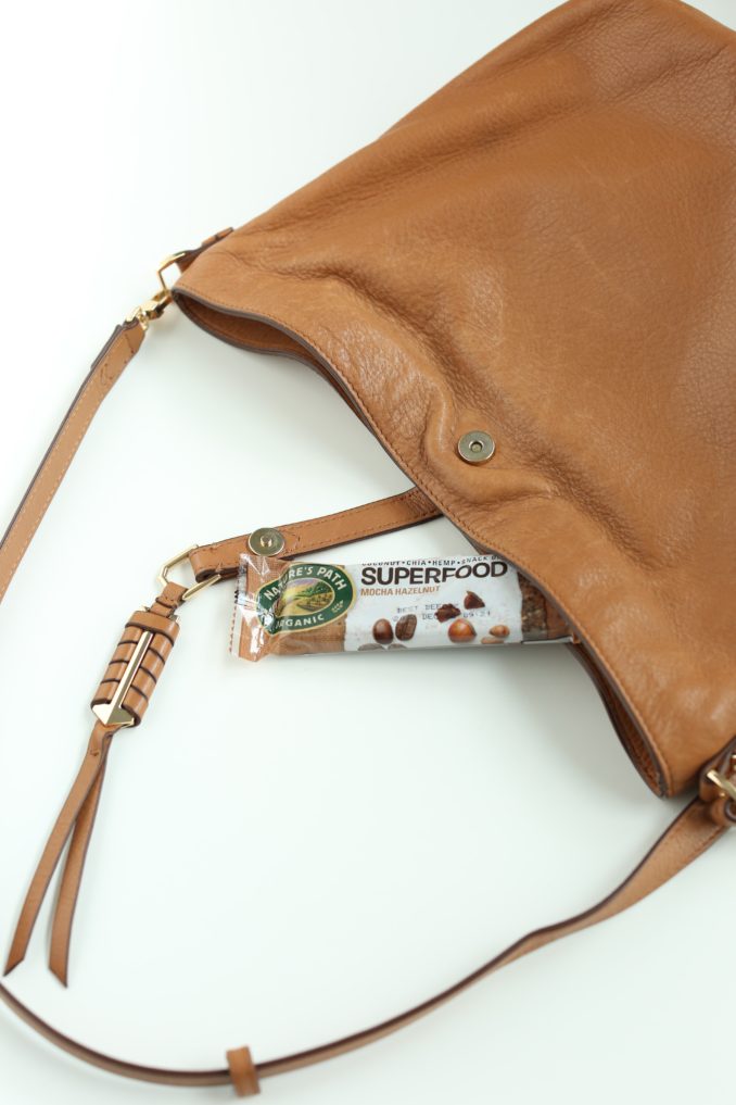 Nature's Path Organic Superfoods Bar in purse