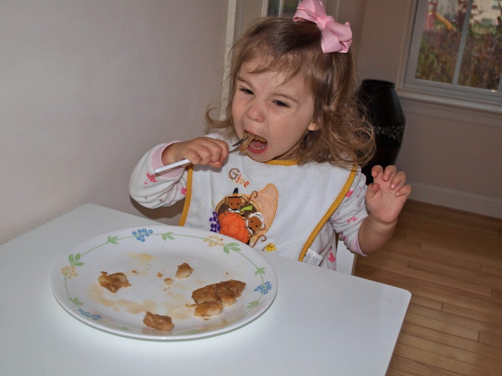 Meghan funny eating face