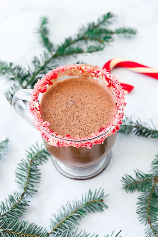 Homemade Peppermint Hot Cocoa Recipe - Happy Healthy Mama