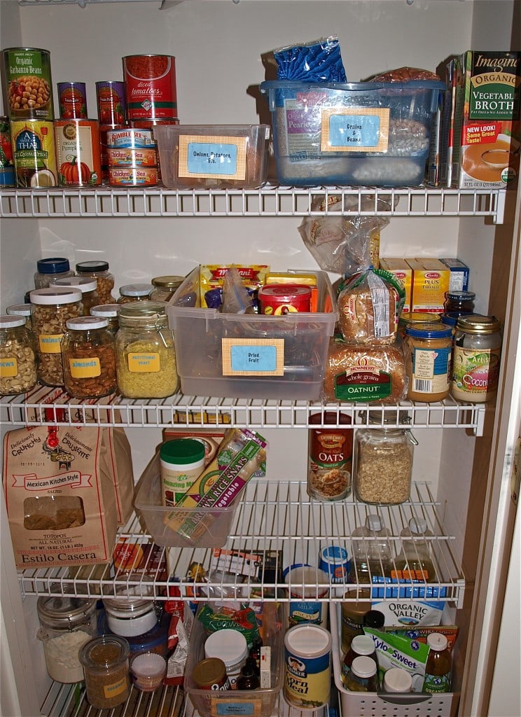 healthy, well-stocked pantry