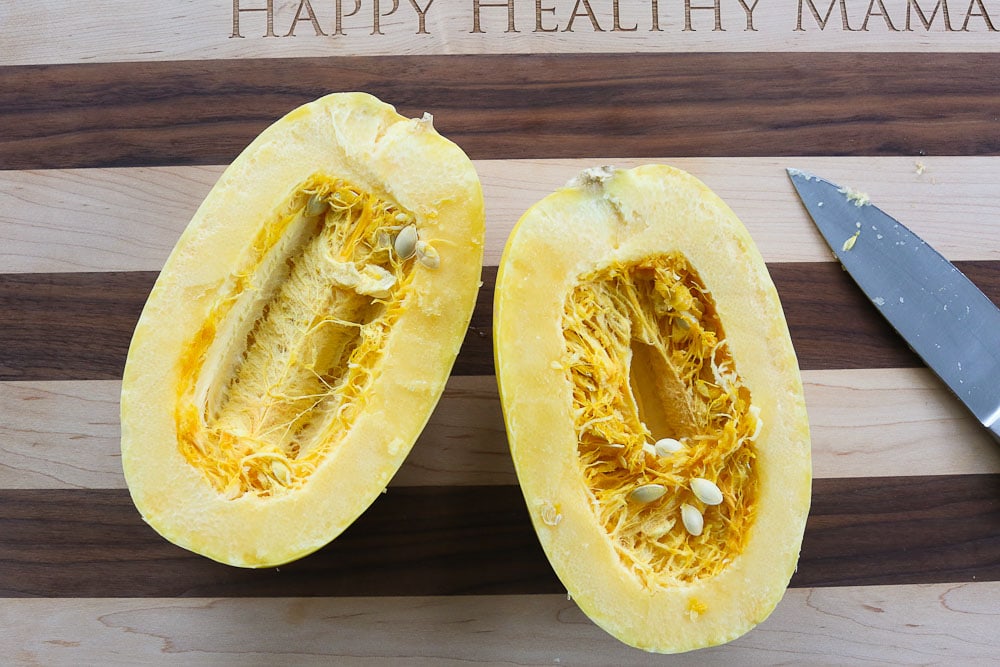 How To Cook Spaghetti Squash and how to cut spaghetti squash first