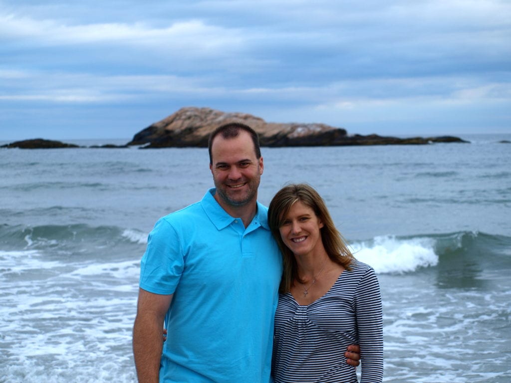 Tim and Maryea at the beach