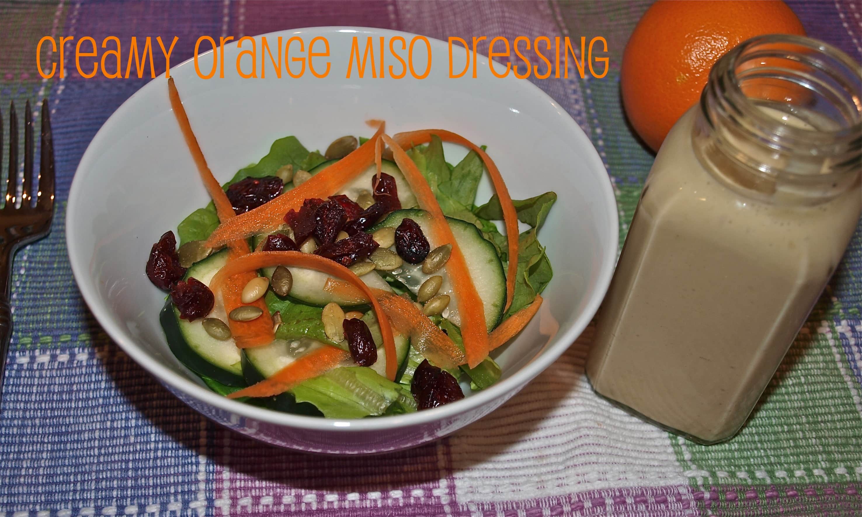 Creamy Orange Miso Dressing - Happy Healthy Mama