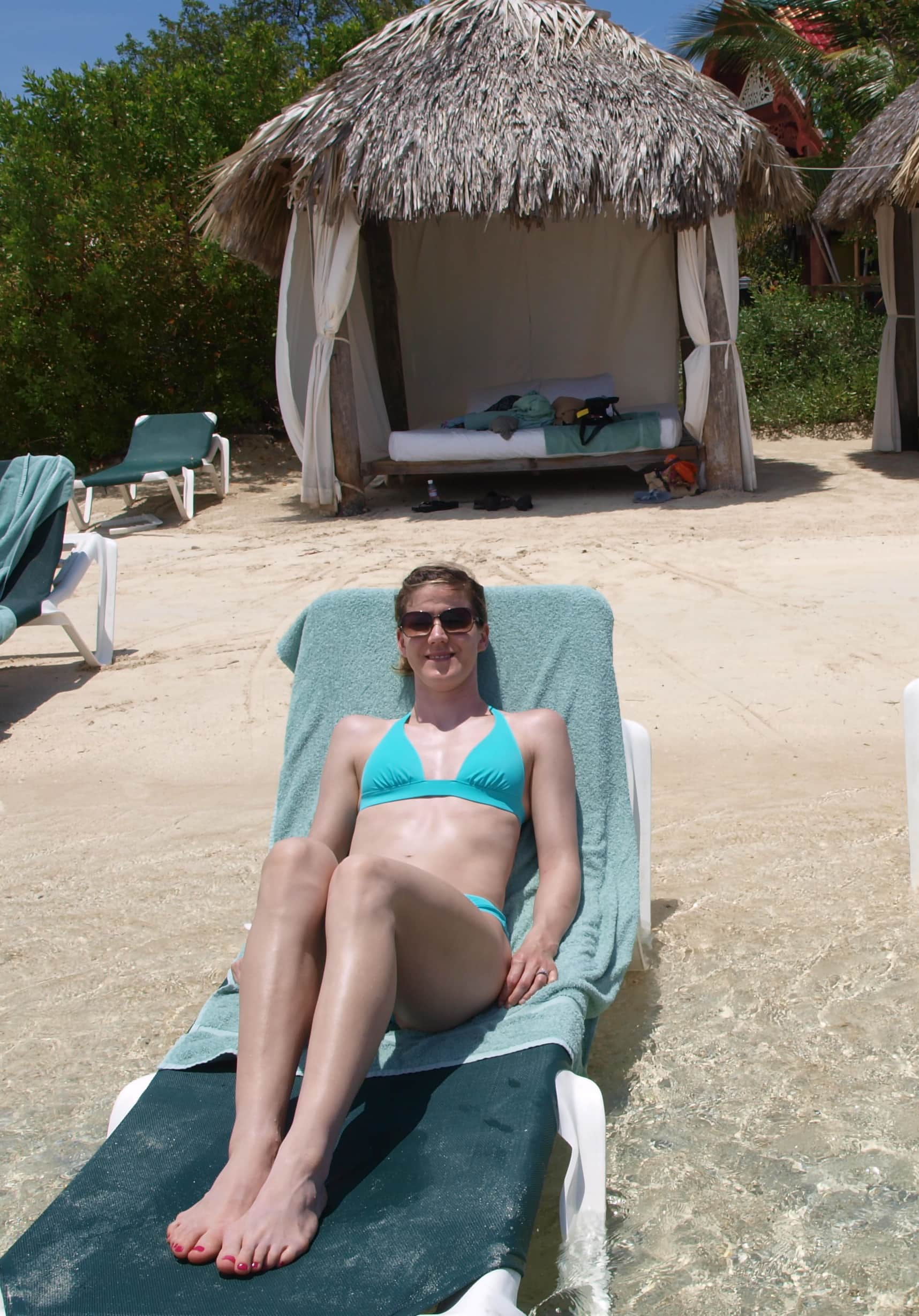 White Wife On Vacation In Jamaica.