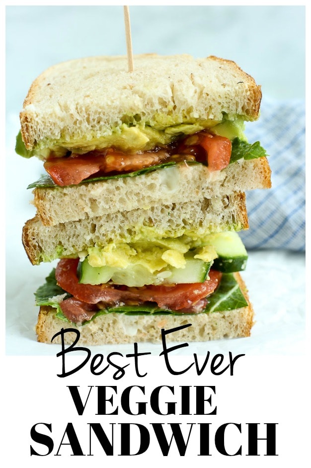 The BEST ever Veggie Sandwich #vegan #vegetarian #lunch #easy #veggies #sandwich 