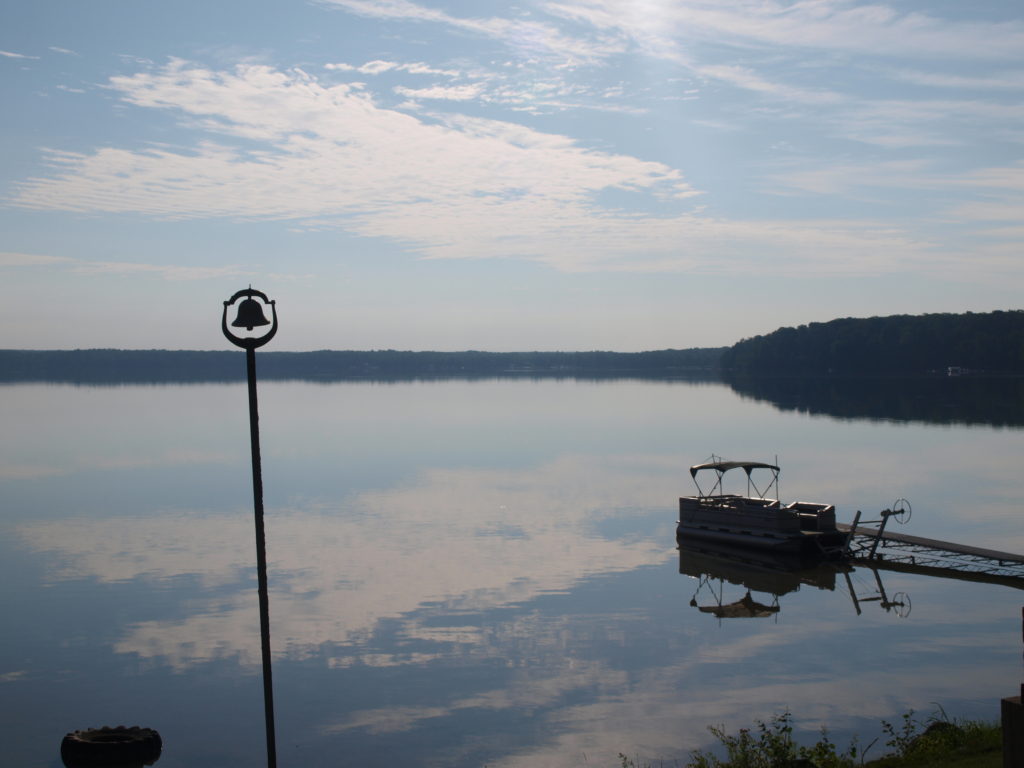 the lake in the morning