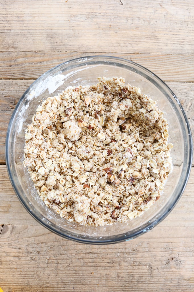 topping mixture in a bowl