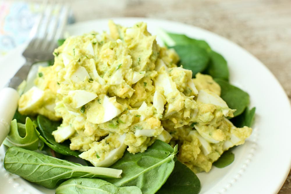 Avocado Egg Salad (No Mayo) - Happy Healthy Mama