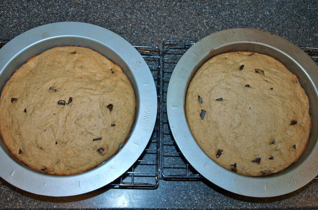 baked banana chocolate chunk cake