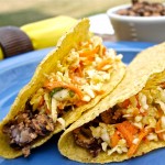 smoky black bean tacos
