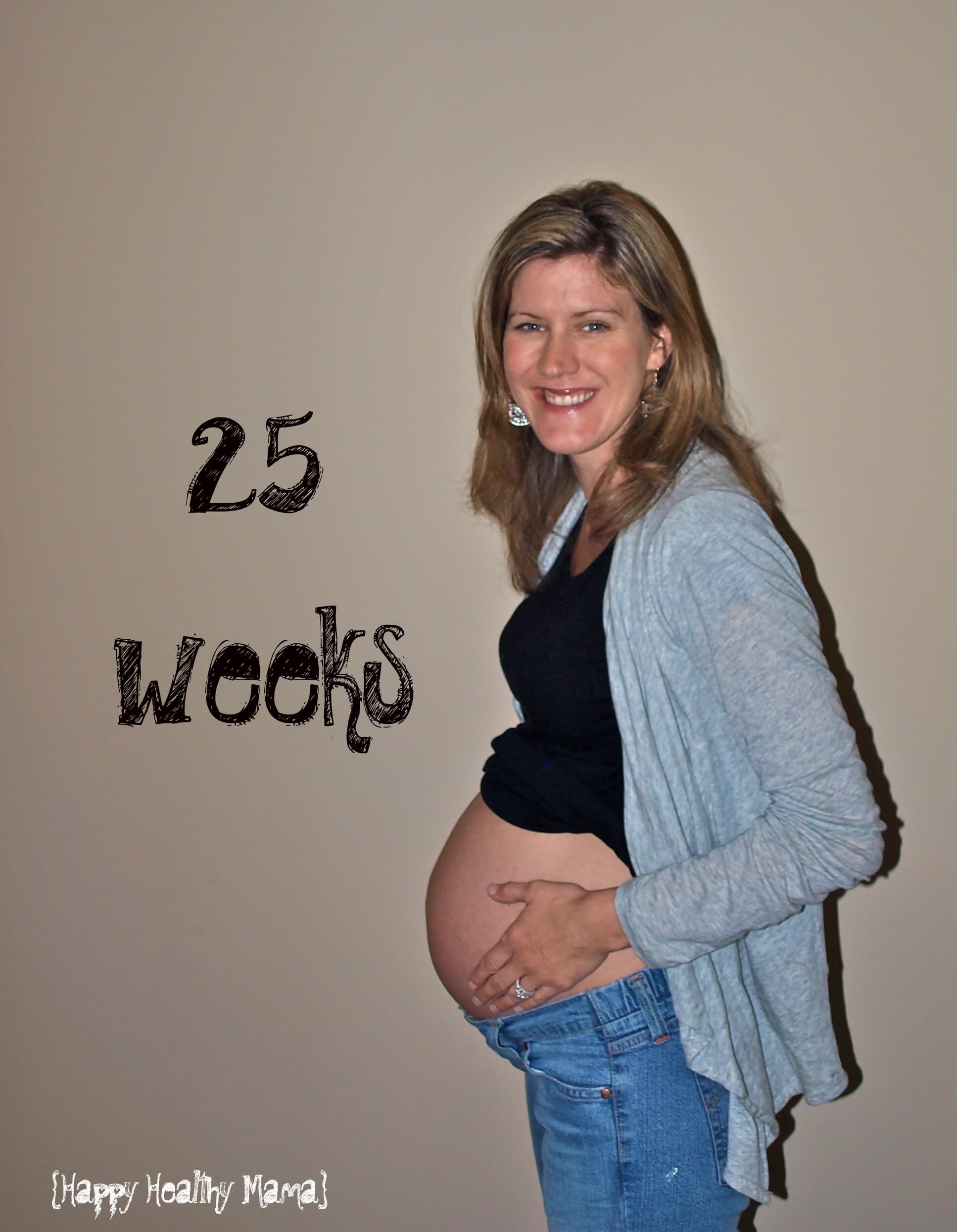 25 неделя беременности как выглядит