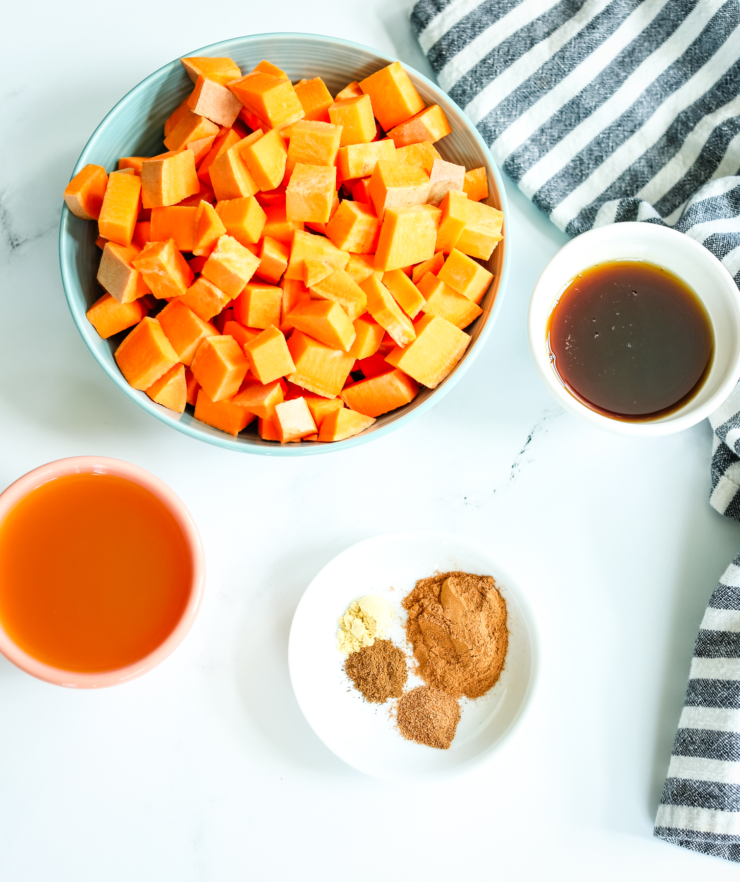 ingredients for sweet potato butter
